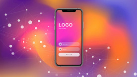 科技风登录注册页面