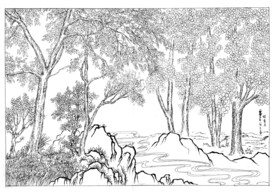 树林插图