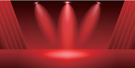 灯光红色舞台背景渐变旗帜素材