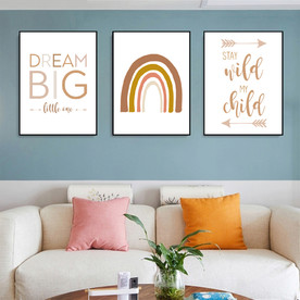 小清新北欧英文字母装饰画