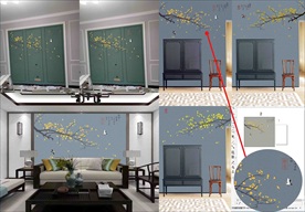 银杏树花鸟画CDRX4版