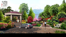 苗圃大门入口私家园林
