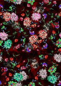 大牌 手绘花 扎染 设计