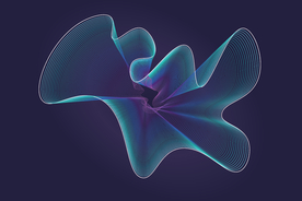 渐变线条科技背景素材矢量图