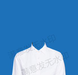 半身女性白衬衫