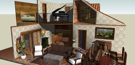 草图大师模型精美家装室内模型