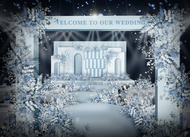 雾霾蓝婚礼仪式区