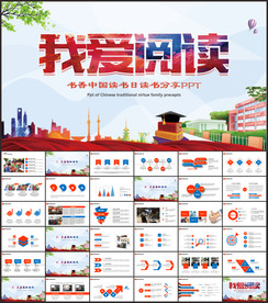 读书分享主题班会PPT模板