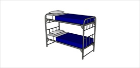 草图大师模型上下铺