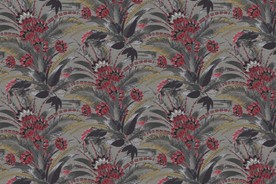 手绘西洋画雨林仙鹤宫廷壁纸