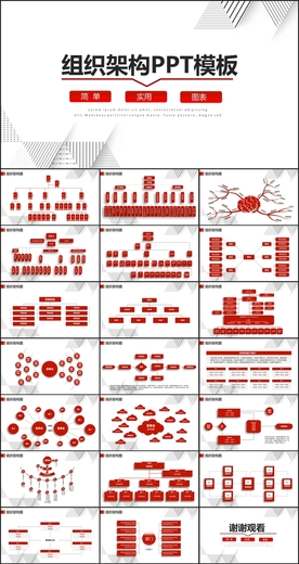 企业组织架构图PPT
