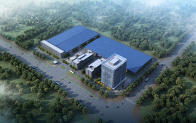 工厂整体规划设计鸟瞰效果图