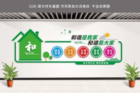 和谐社区文化墙