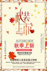 秋装上新海报