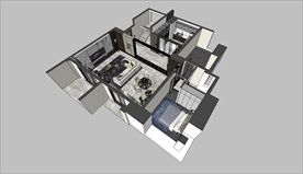 港式后现代套房SU模型