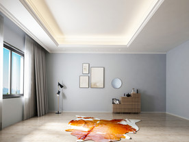 现代背景墙 卧室3D效果摄影墙