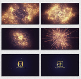 粒子烟雾爆炸LOGO演绎模版