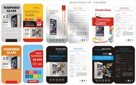 手机钢化膜纸卡