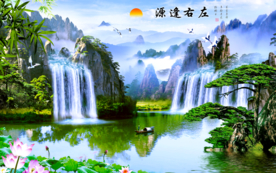 山水画 水墨山水画 意境山水画