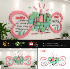 心灵驿站文化墙