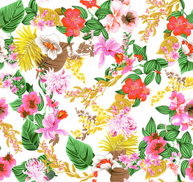 原创女装 手绘花朵