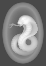 十二生肖 蛇灰度图