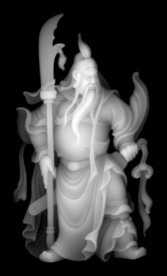 关公灰度图 关羽灰度图