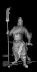 关公灰度图 关羽灰度图