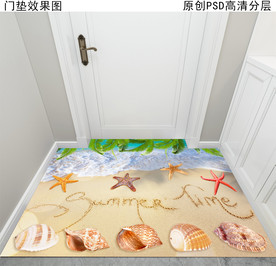 海边沙滩入户门垫