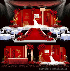 红色系婚礼