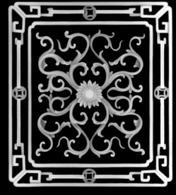 蝙蝠边角灰度图