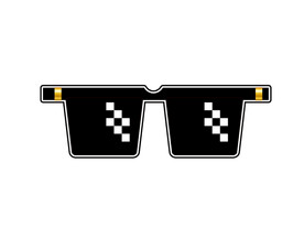 土豪墨镜装饰元素