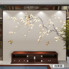 玉兰花开 工笔花鸟图