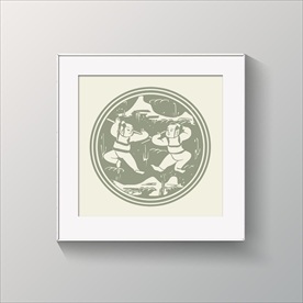 儿童雕花雕版装饰图案