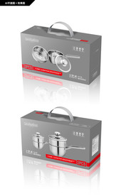 多功能套装锅包装 不锈钢锅包装