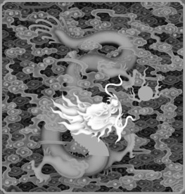 龙灰度图