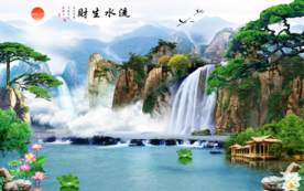 山水画 水墨山水画 意境山水画