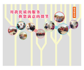 微笑服务风采照片墙