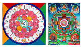 药师坛城  唐卡