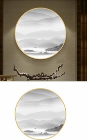 新中式山水装饰画