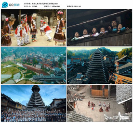 侗家儿童多快乐 舞台背景视频