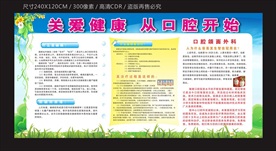 关爱健康 从口腔开始宣传栏