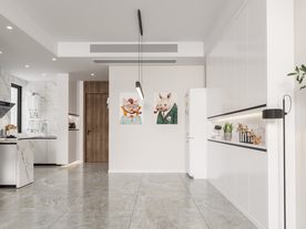 北欧客厅背景墙极简沙发空间设计