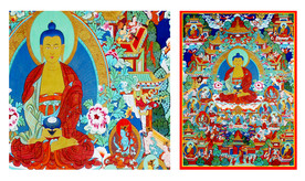 阿弥陀佛极乐世界唐卡