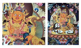 财神爷唐卡财宝天王