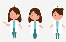 原创医生卡通插画