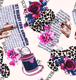 大牌女装 玫瑰报纸