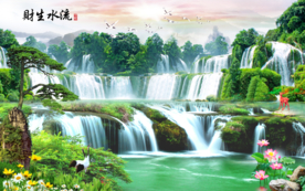 山水背景墙