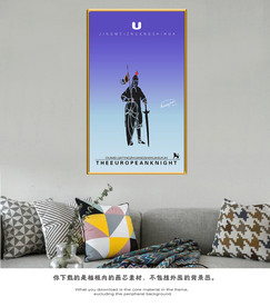 新中式山水画意境山水画油画风景