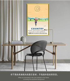 新中式山水画意境山水画油画风景